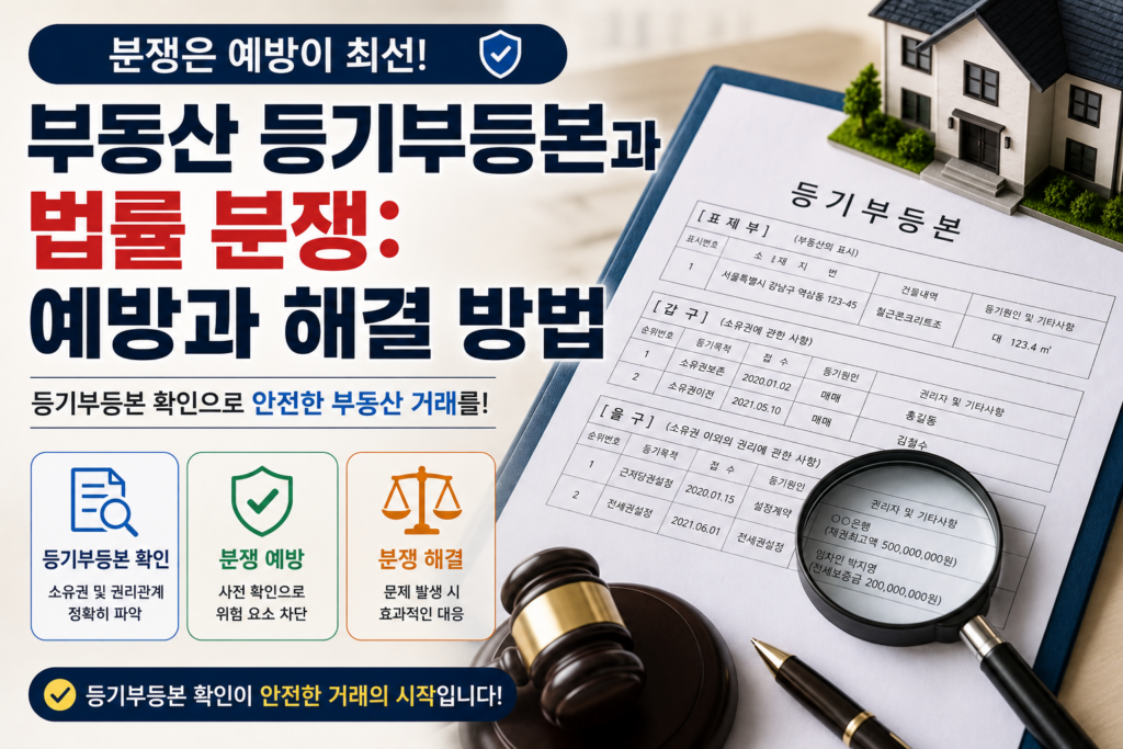 등기부등본과 법률 분쟁