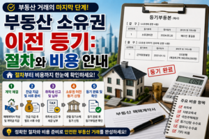 아파트 소유권 이전등기
