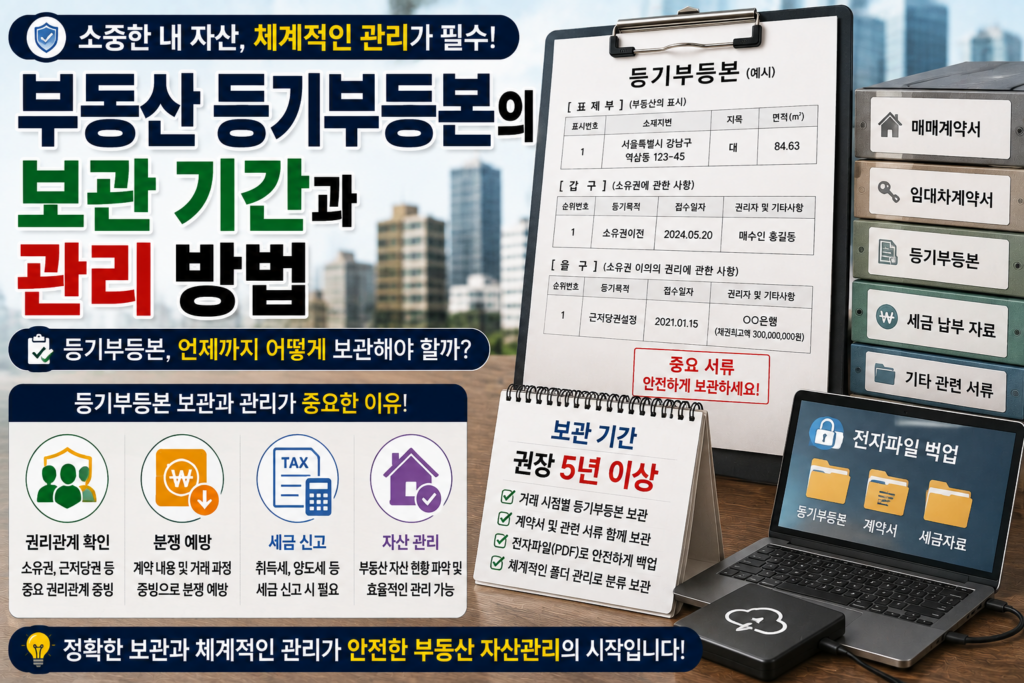 등기부등본의 보관기간