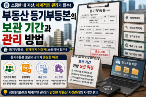 등기부등본의 보관기간