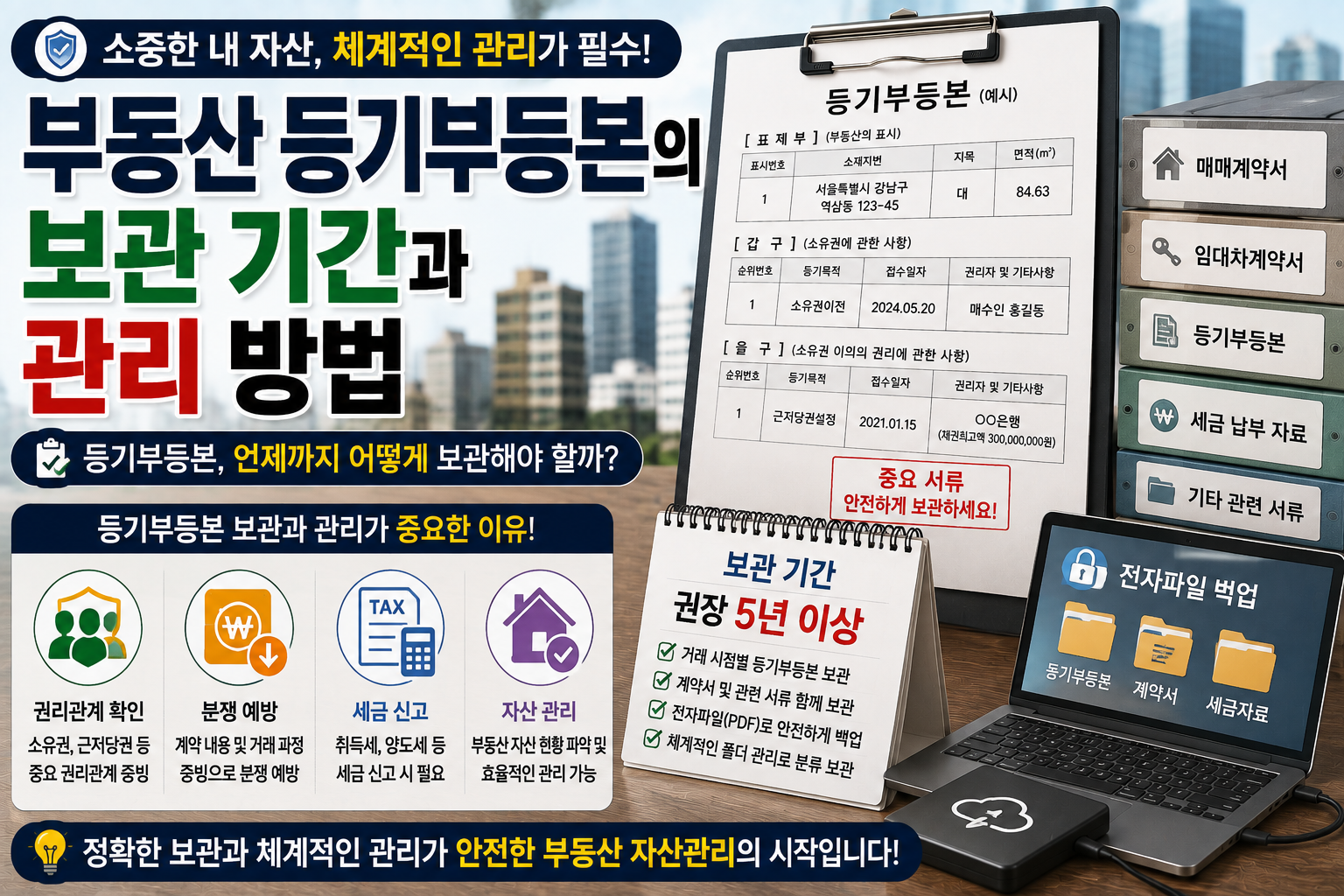 등기부등본의 보관기간