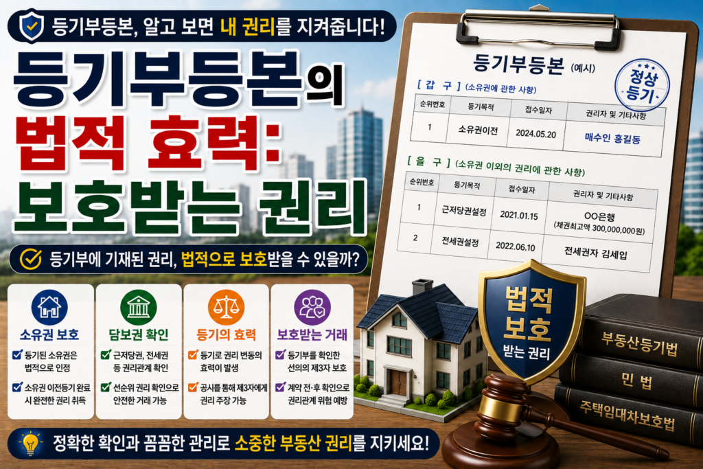 등기부등본의 법적효력