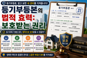 등기부등본의 법적효력