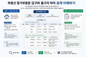 등기부등본 갑구와 을구 차이