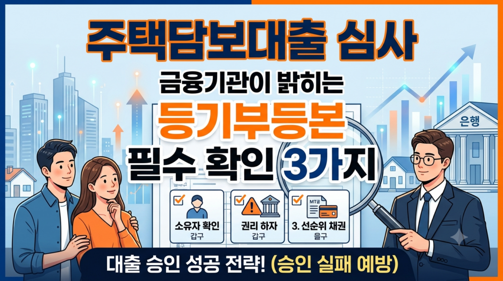 대출심사를 위한 등기부등본 필수확인