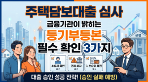 대출심사를 위한 등기부등본 필수확인