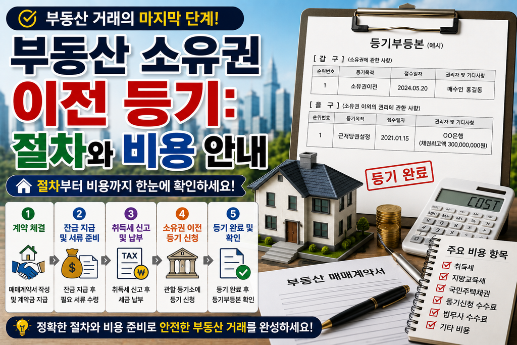 아파틔 소유권 이전 등기