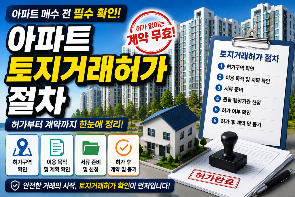 아파트 토지거래허가 절차